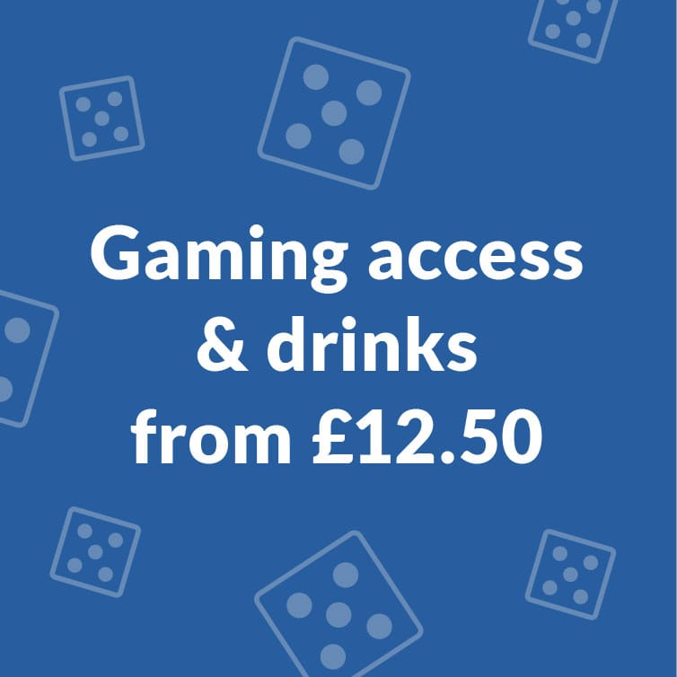 Dry Jan Offer Gaming access and drinks from £12.50