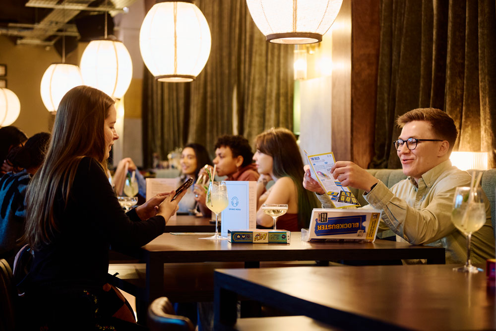 Date night at Draughts London