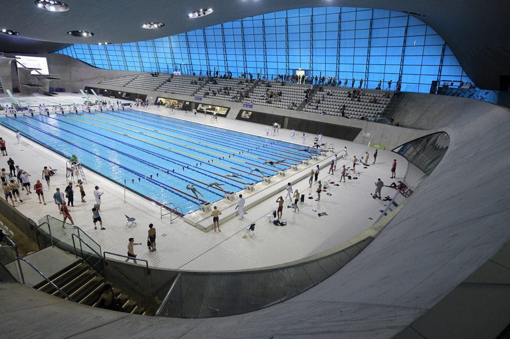 The London Aquatics Centre in Queen Elizabeth Olympic Park