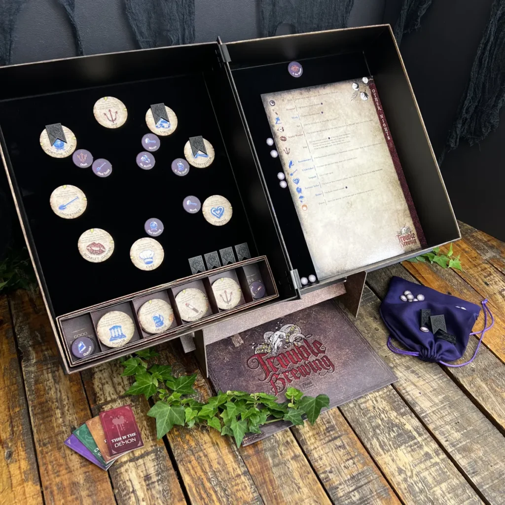 Blood on the Clocktower game components
