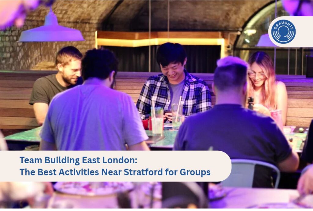 Team building at Draughts board game cafe in Stratford, east London